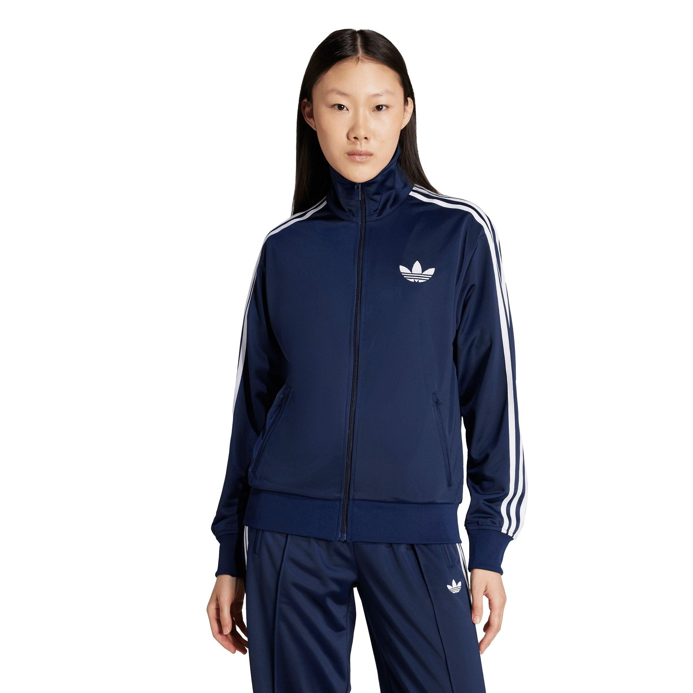 adidas Originals Women's Adicolor Classic Firebird Loose Track Top - Navy/White - NAVY/WHITE